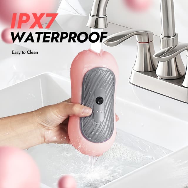 Peanut – Utimi & Deeplusty Dual-Channel Squeezable Male Masturbator, App Vibe & Magnetic Charge