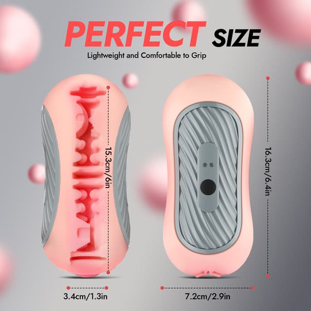 Peanut – Utimi & Deeplusty Dual-Channel Squeezable Male Masturbator, App Vibe & Magnetic Charge