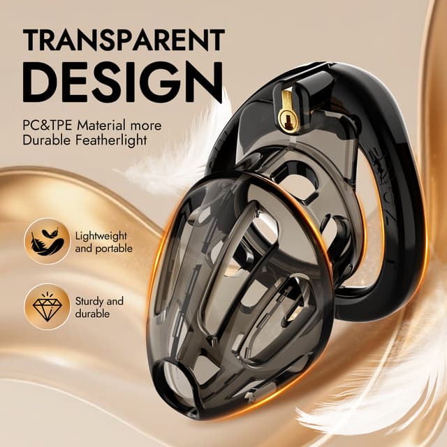 Breathable - chastity cage with open ring design
