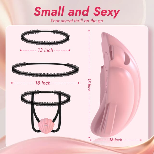 SeaShell - Utimi & Loveaura Wearable Remote-Control Vibrator – Ultra-Quiet Panty Toy with 8 Clitoral Modes