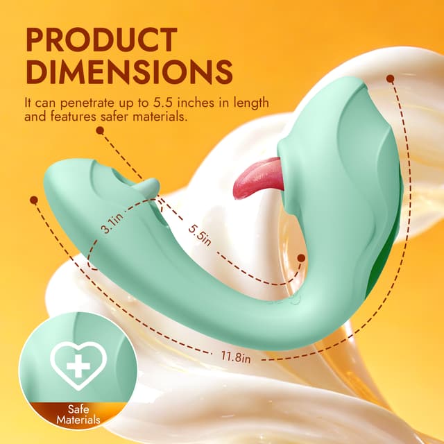 Utimi & Loveaura Sprout – 4-in-1 G-Spot & Clitoral Vibrator, 7 Modes, Waterproof Silicone