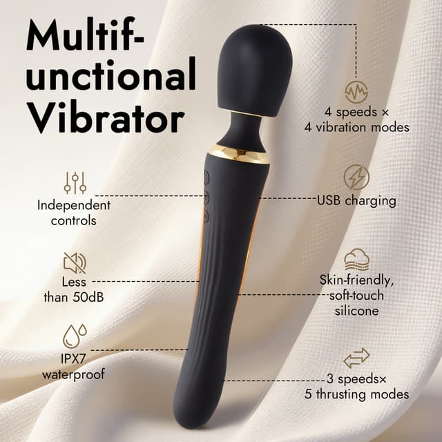 Eclipse – APP Control Thrusting Vibrator for G-Spot & Clitoral Stimulation, 8 Modes, Rechargeable Waterproof