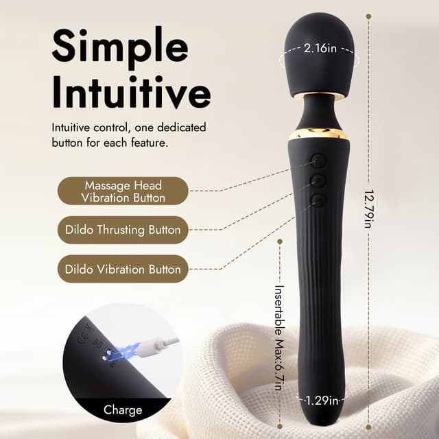 Eclipse – APP Control Thrusting Vibrator for G-Spot & Clitoral Stimulation, 8 Modes, Rechargeable Waterproof