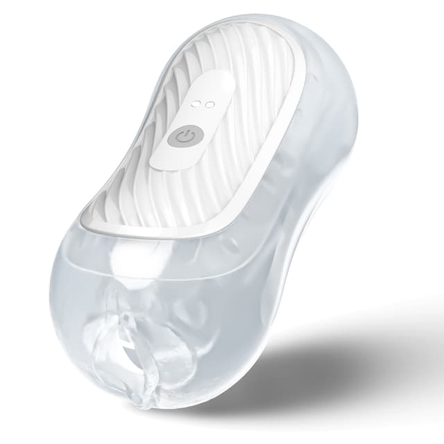 （Pre sale）Peanut – Utimi Dual-Channel Squeezable Male Masturbator, App Vibe & Magnetic Charge （Clear）