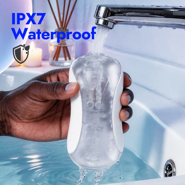 （Pre sale）Peanut – Utimi Dual-Channel Squeezable Male Masturbator, App Vibe & Magnetic Charge （Clear）