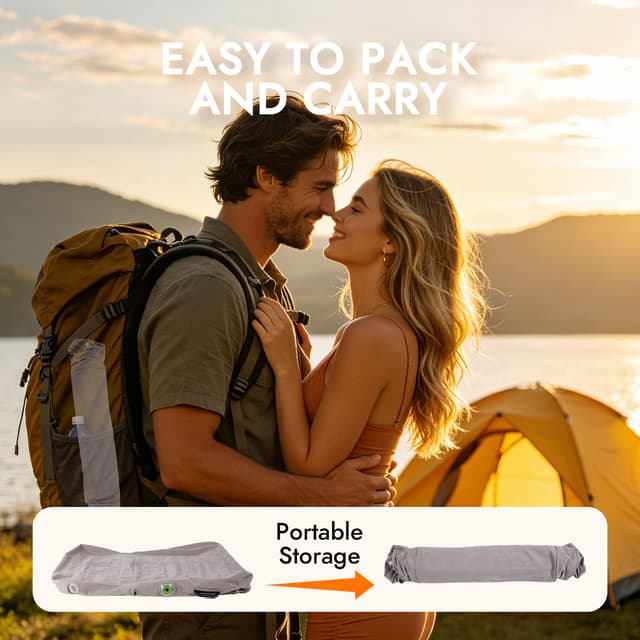 Utimi Inflatable Sex Pillow for Couples with Electric Pump & Bondage Cuffs
