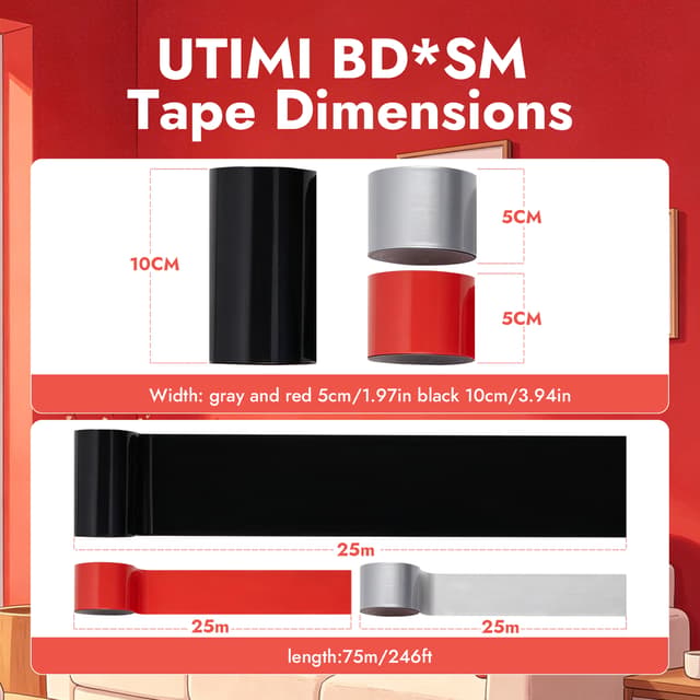 PVC Bondage Tape - Bondage Tape 3 Color Set