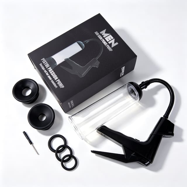 UTIMI Penis Pump for Men – Vacuum Penis Enlarger Kit with 3 Cock Rings & 2 Silicone Sleeves