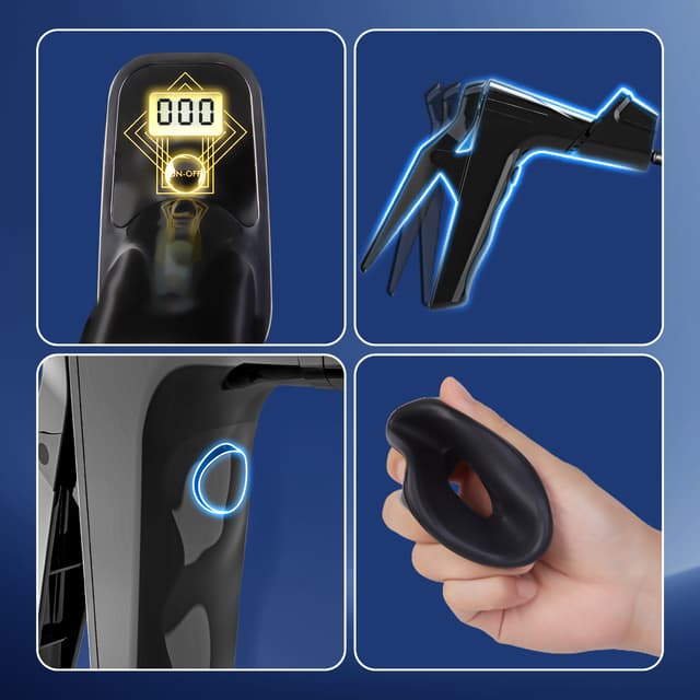 UTIMI Penis Pump for Men – Vacuum Penis Enlarger Kit with 3 Cock Rings & 2 Silicone Sleeves